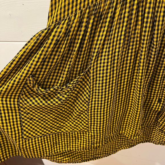 Zara Woman yellow and black gingham tunic dress in size S. - Picture 8 of 11